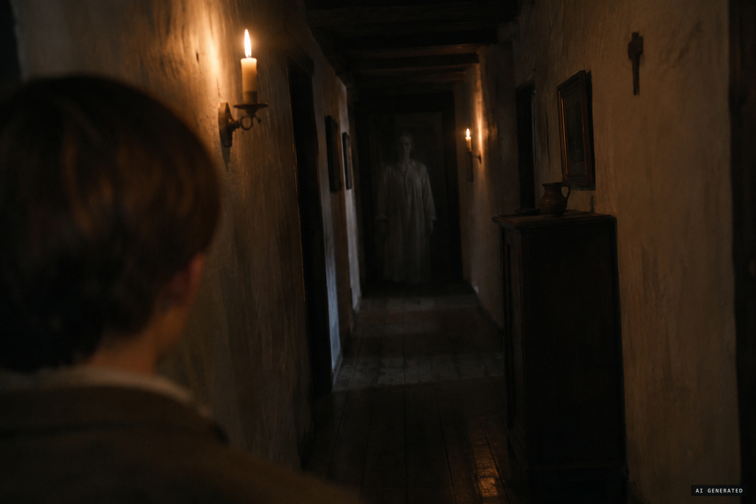 A spectre in a smock follows Lemonnier