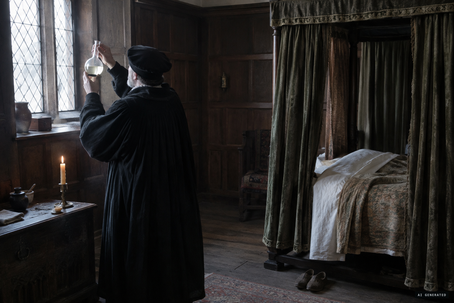 February 1595: young Anne Starkie taken with a dampish and heavy countenance