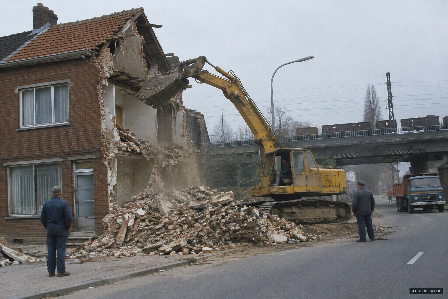 The house is demolished