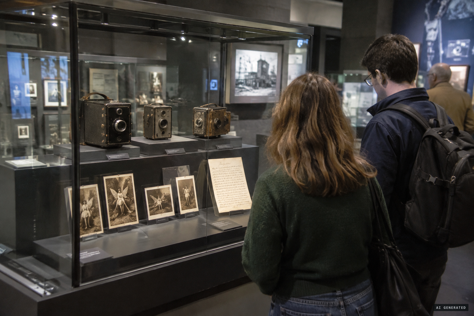 The cameras, prints and Elsie's confession letter in Bradford