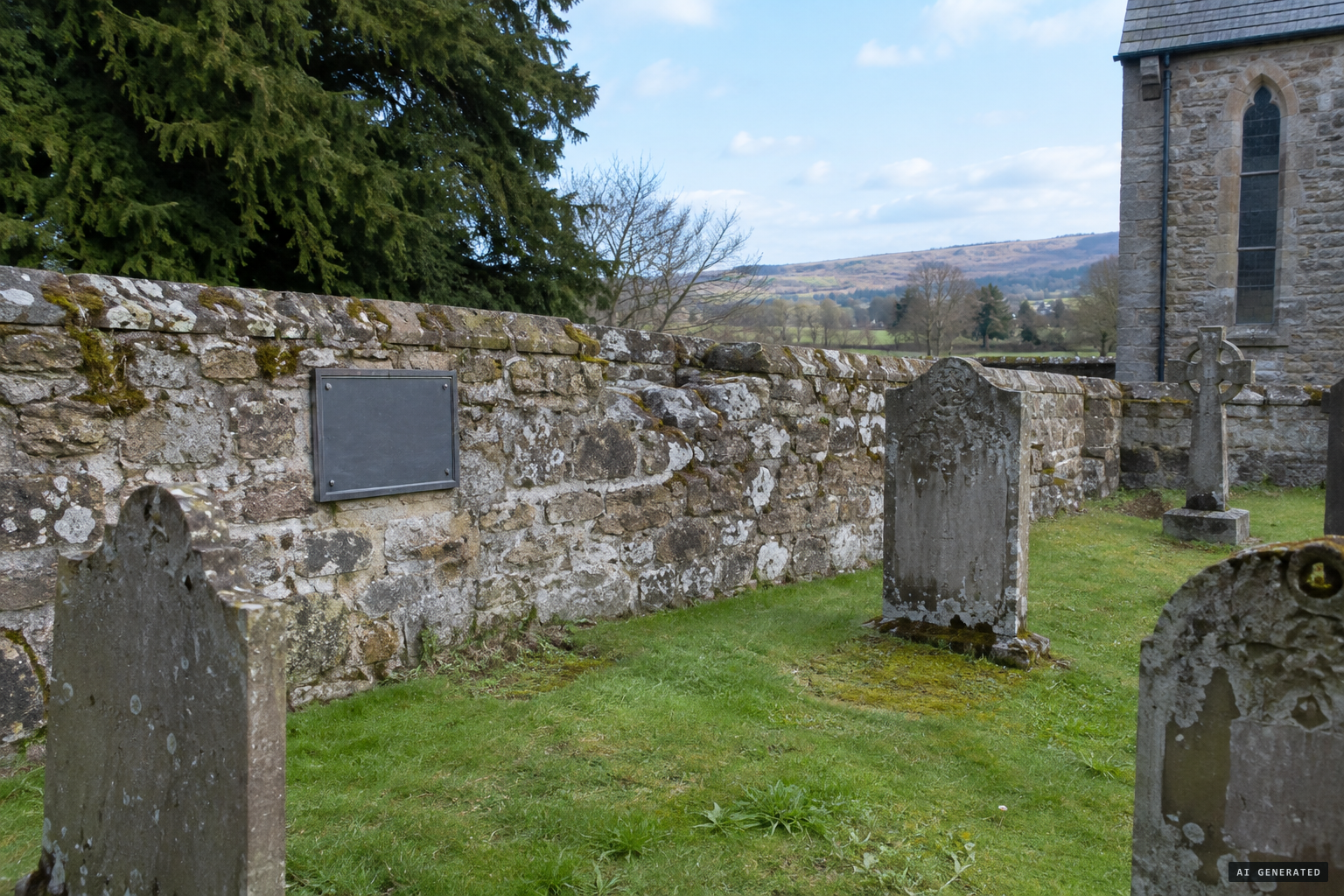 The 2024 plaque remembering James Muir and Archibald Stewart