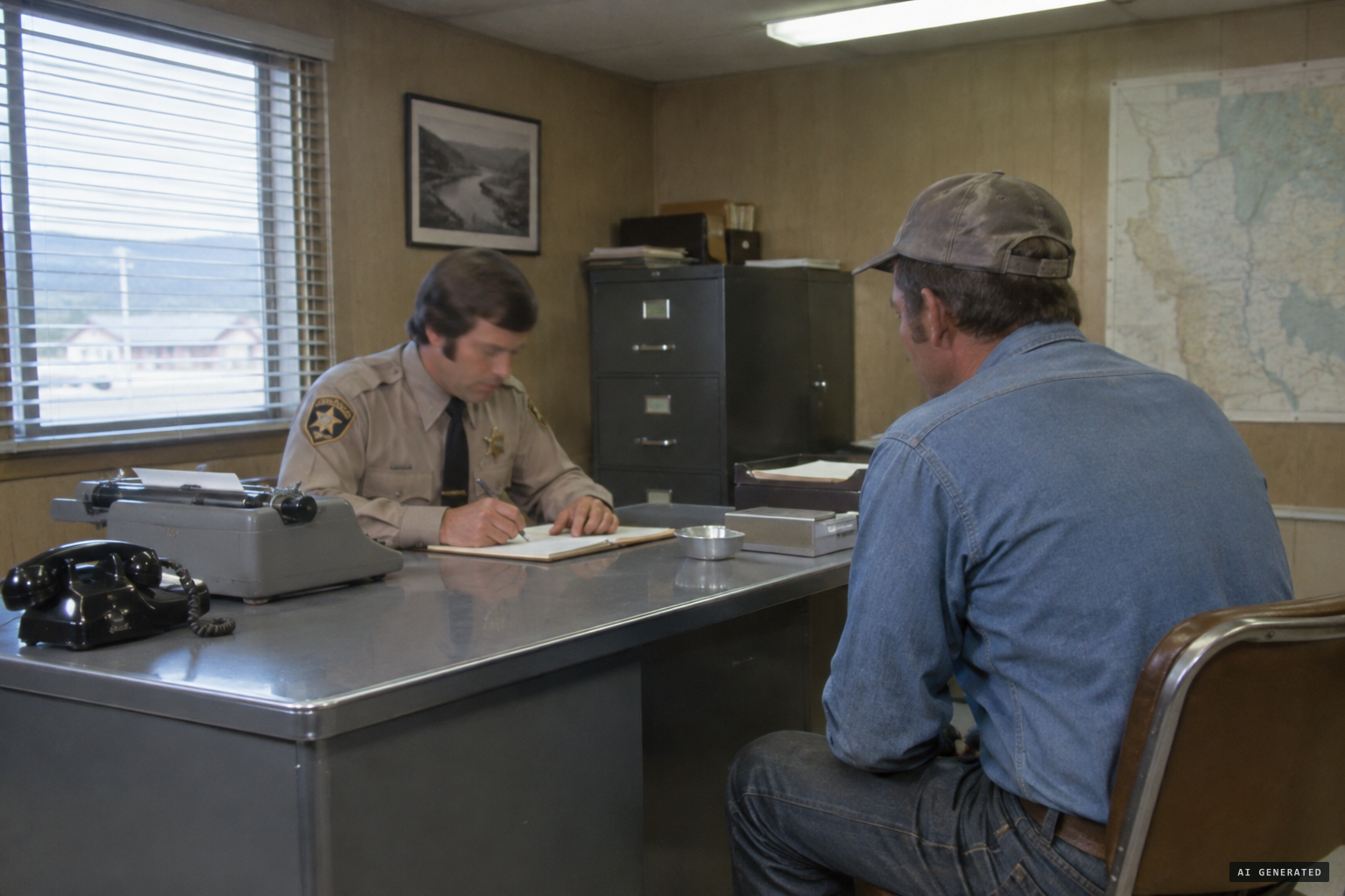 Deputy Richard Carlson takes Mederios's statement