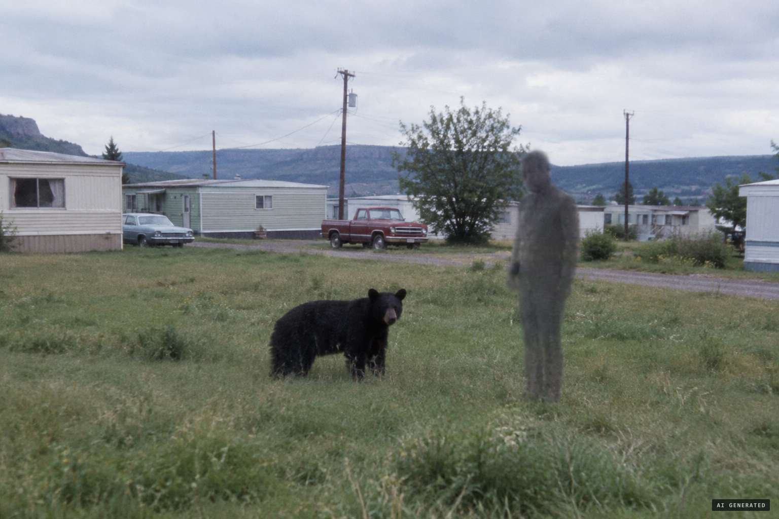 A bear? The witnesses said it walked upright