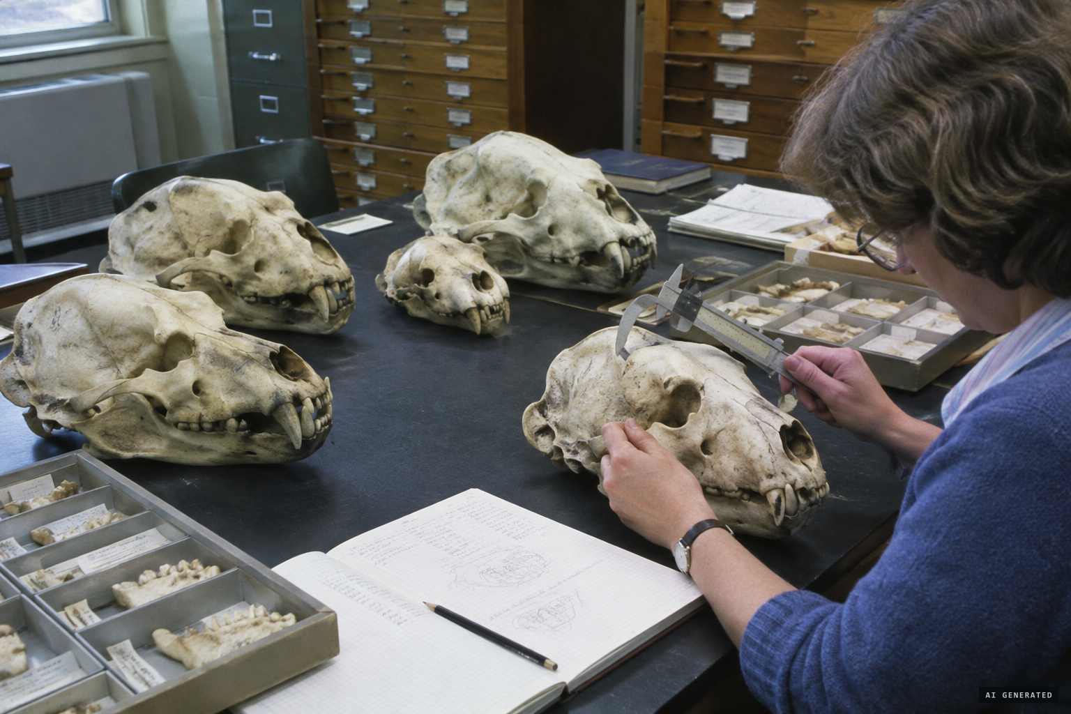 Market skulls compared with museum specimens
