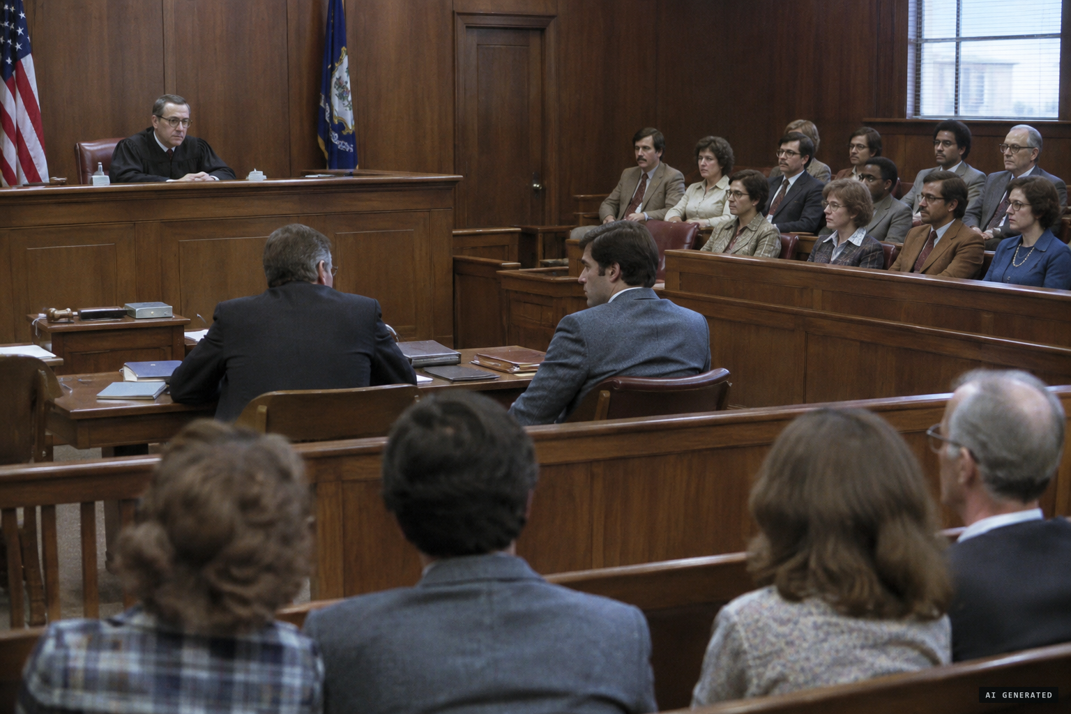 Johnson's trial in Danbury, November 1981