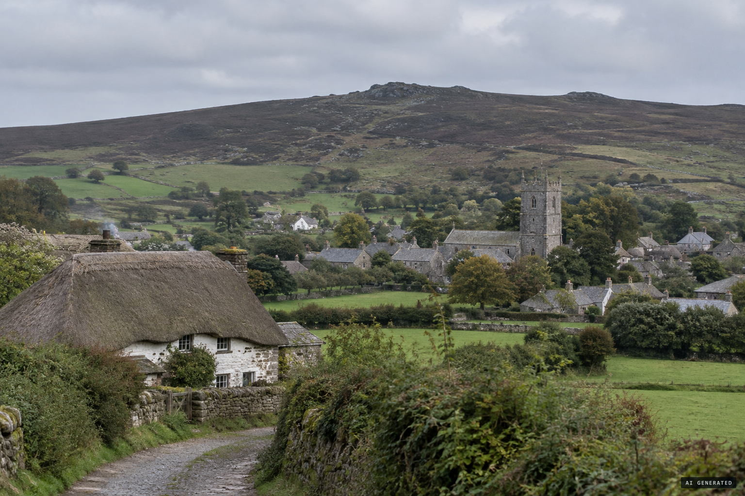 Spreyton, a Devon parish just north of Dartmoor