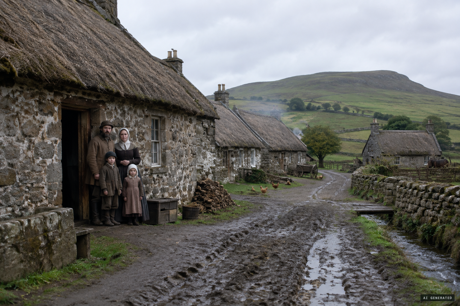 The weaver Gilbert Campbell's household in Glenluce, Galloway