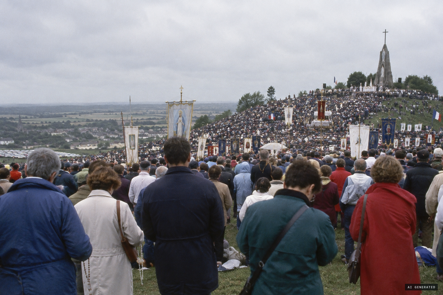 About 6,000 pilgrims on 28 March 1990