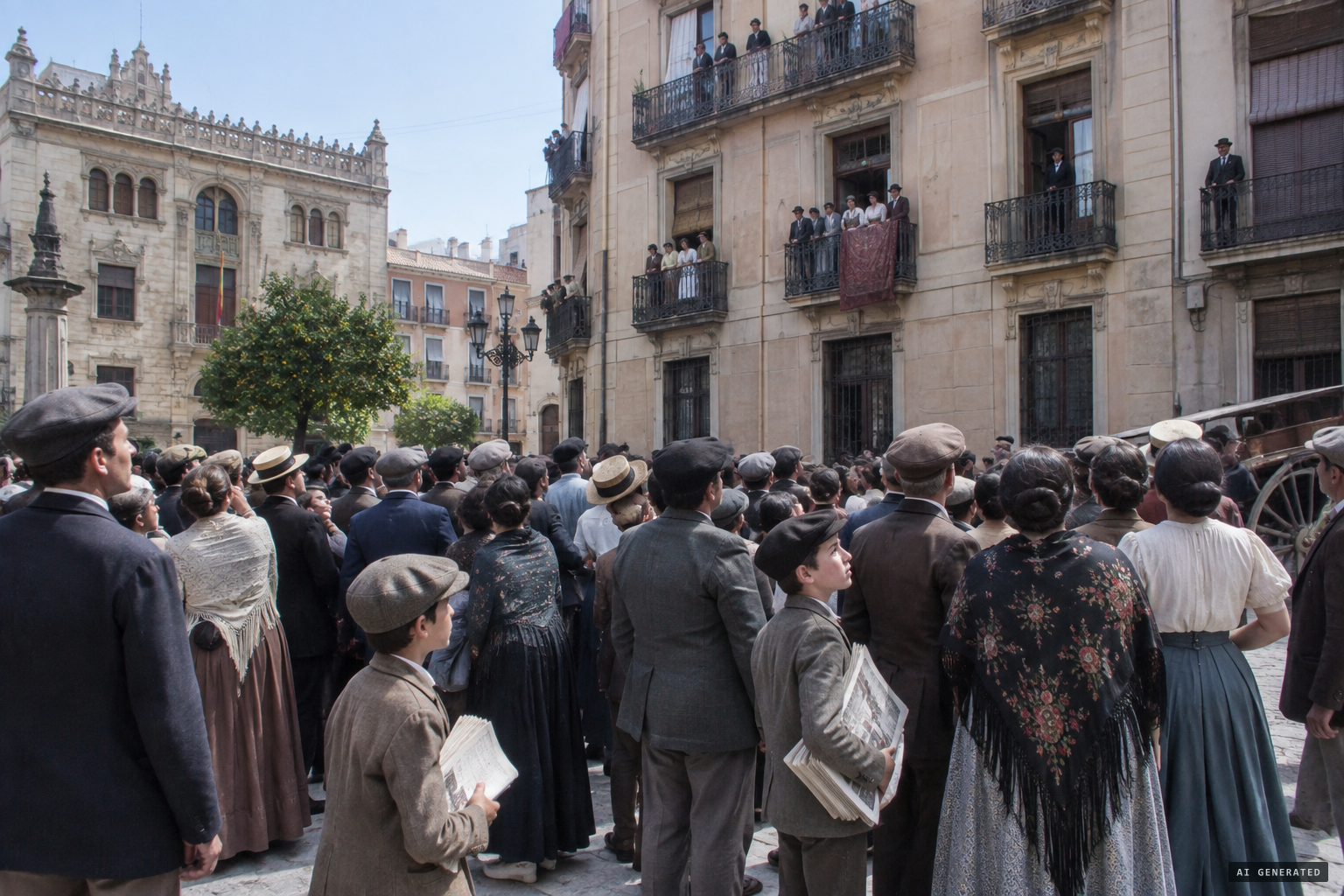 Hundreds of onlookers gather at the knocking house