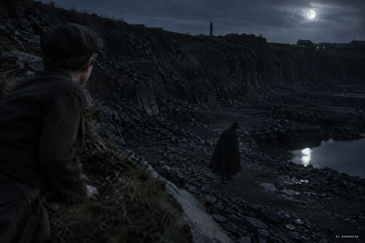 The 'big black man' glides noiselessly about the quarry