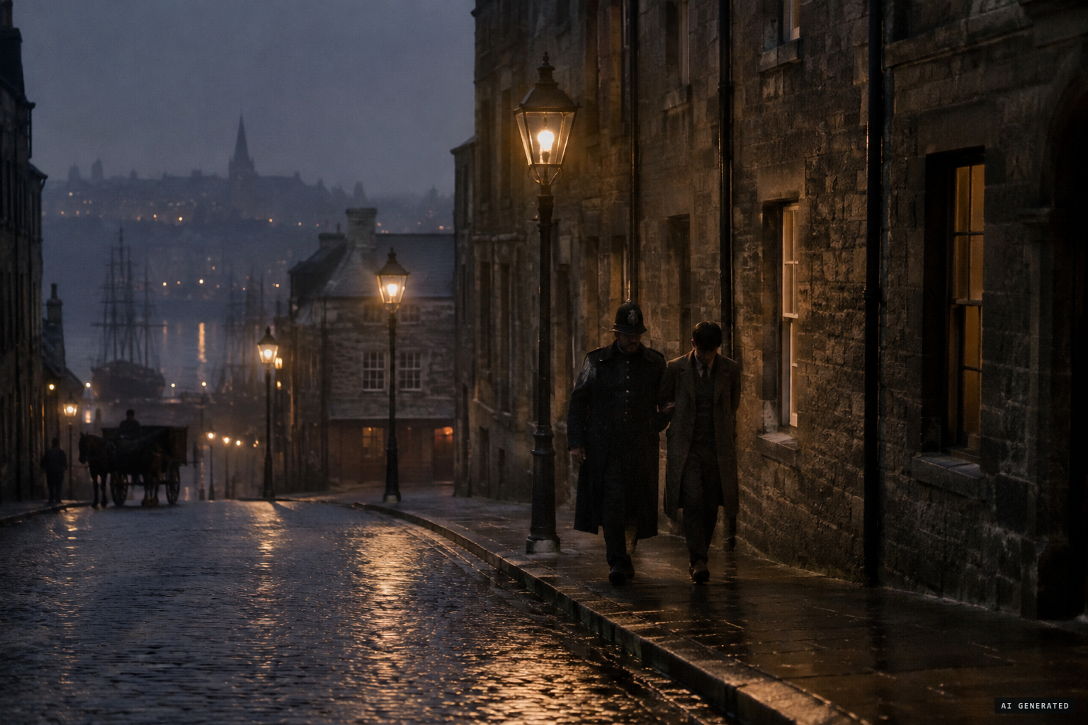 Clerk William Anderson is arrested in the Nethergate