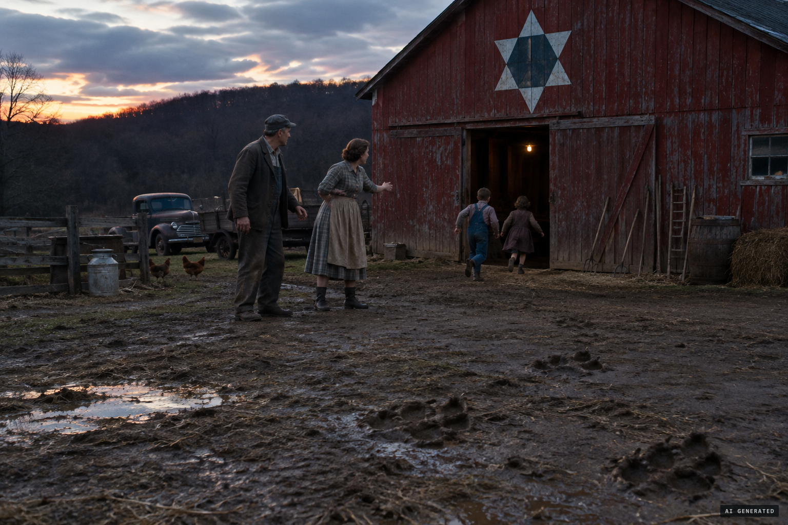 A barn star said to ward off the Dwayyo, and mysterious footprints at West Middleton
