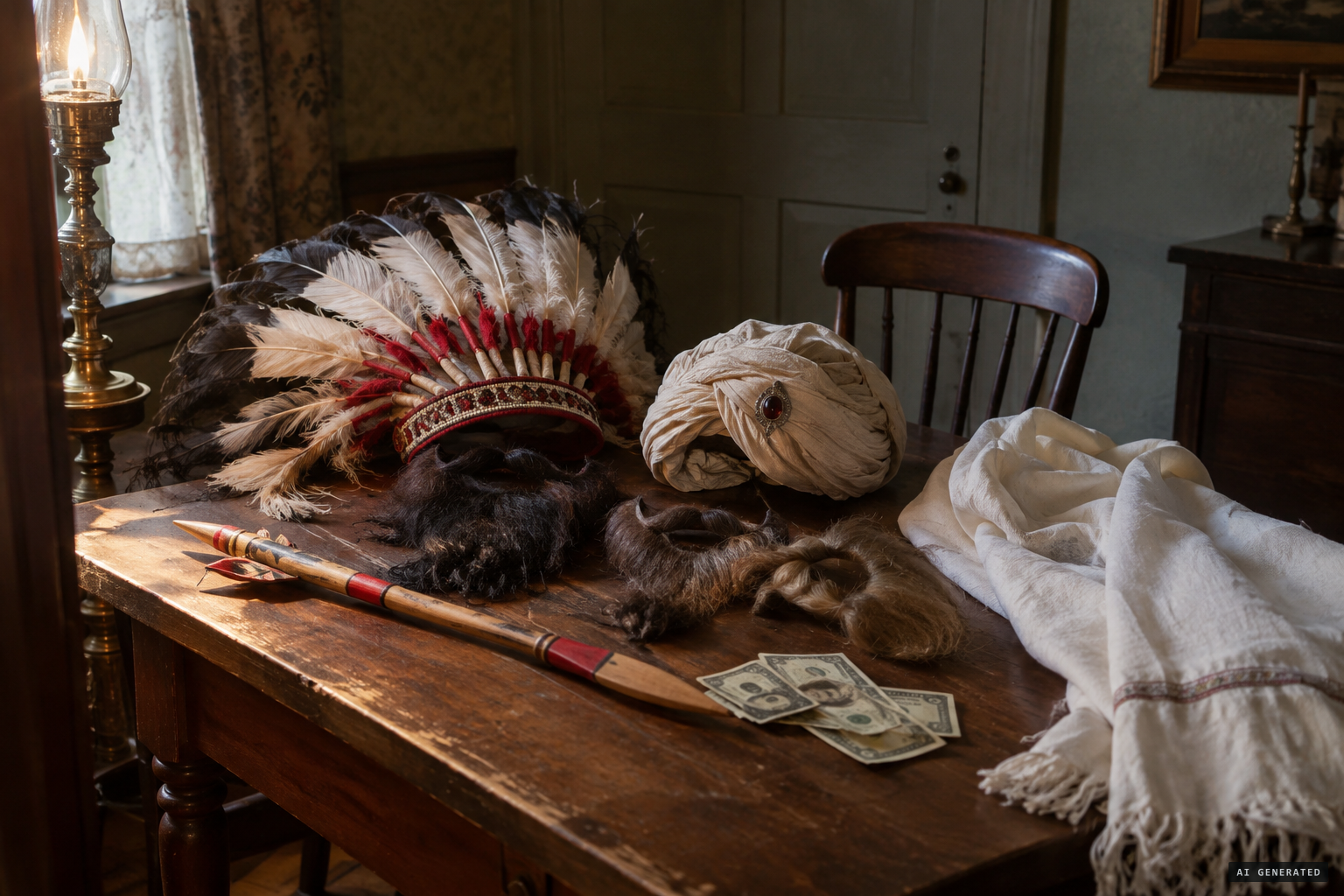 Beard's claim: three dollars' worth of theatrical properties