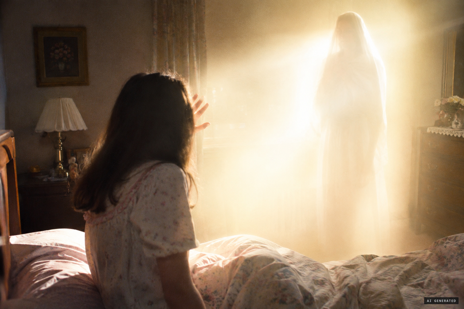 4:50 a.m., 28 August 1988: a great light fills Talbot's bedroom and Mary comes out of it