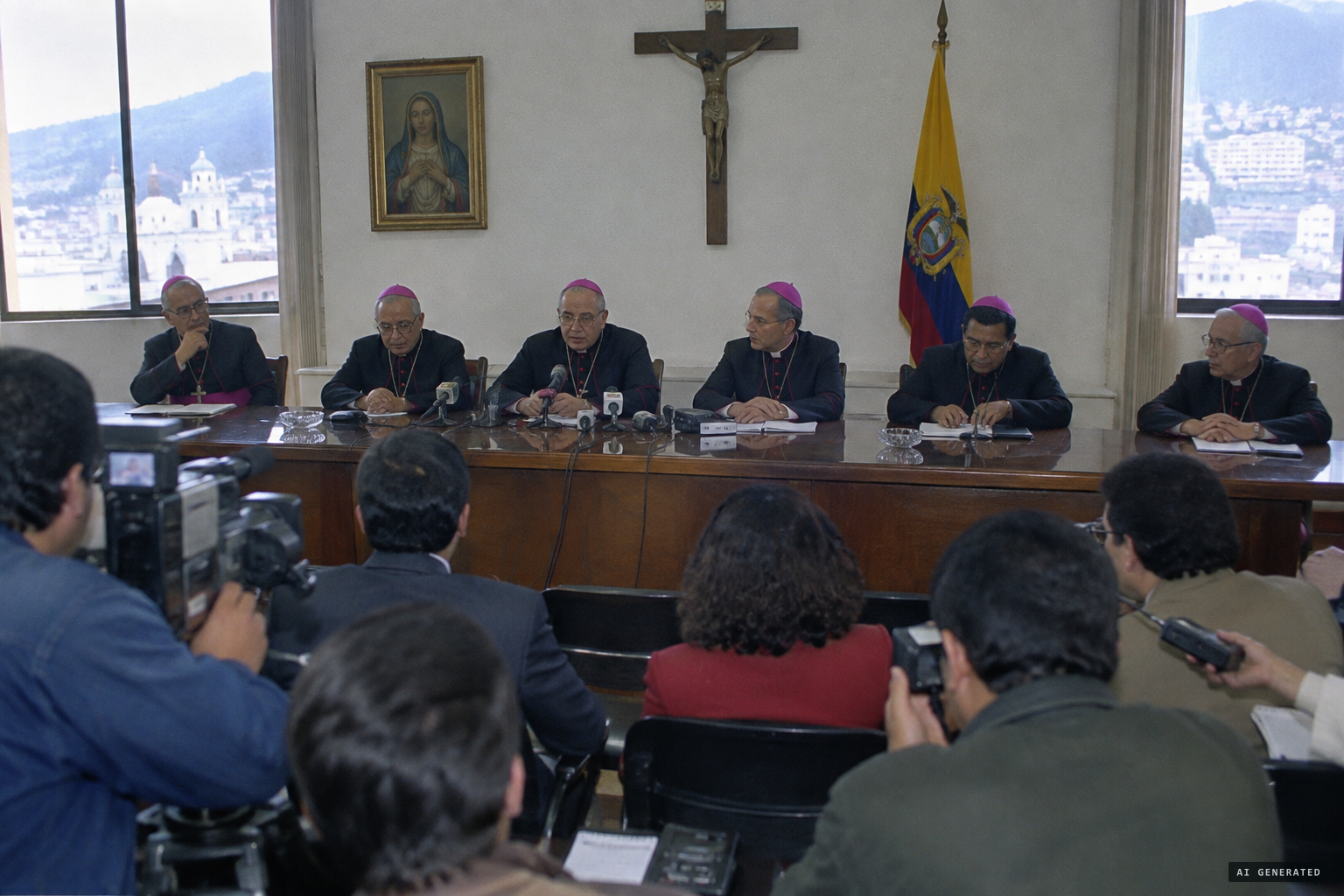 The bishops keep their distance, speaking of 'psicosis colectiva'