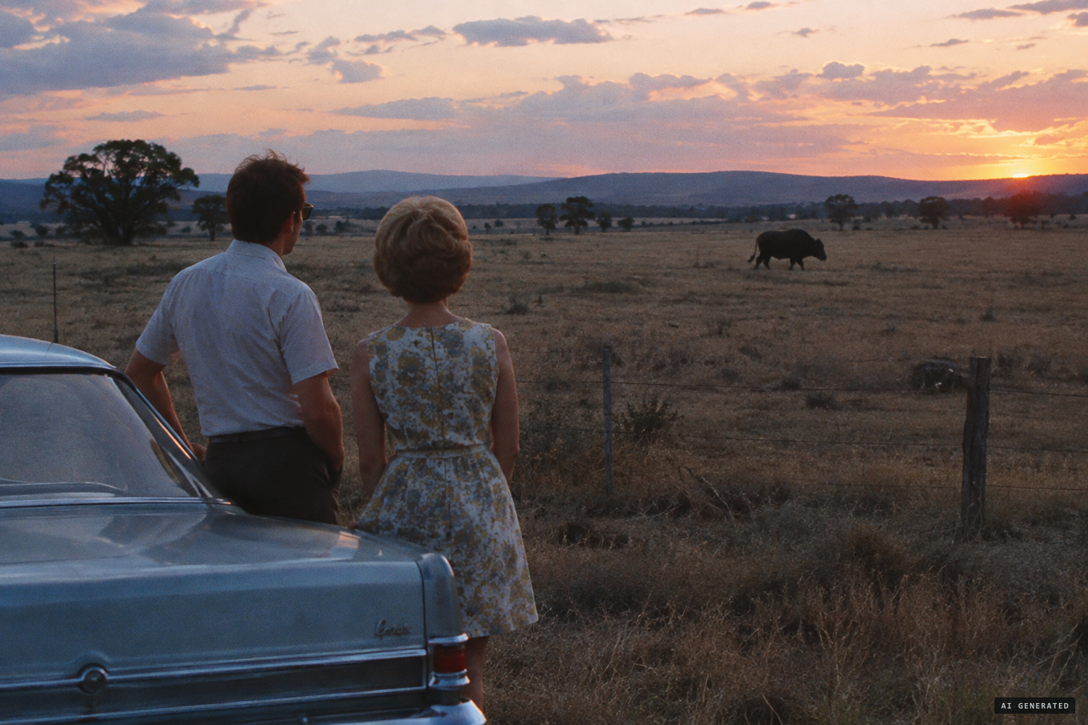 Cathy and Peter Potter see an animal about 4 m long