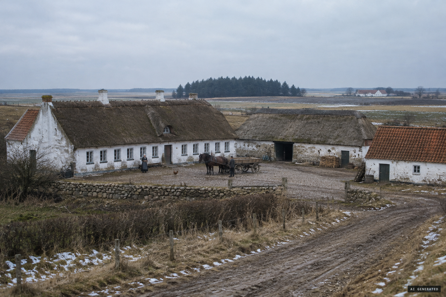 Enggården, a large farm in Astrup parish near Hjørring