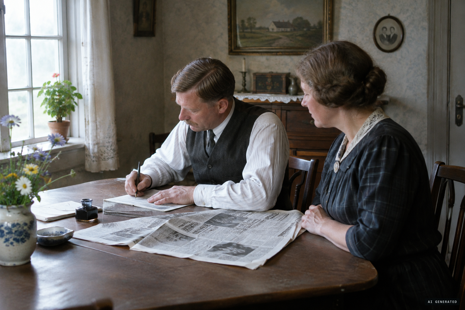 Mr. and Mrs. Bech reject Faustinus's claim as fiction