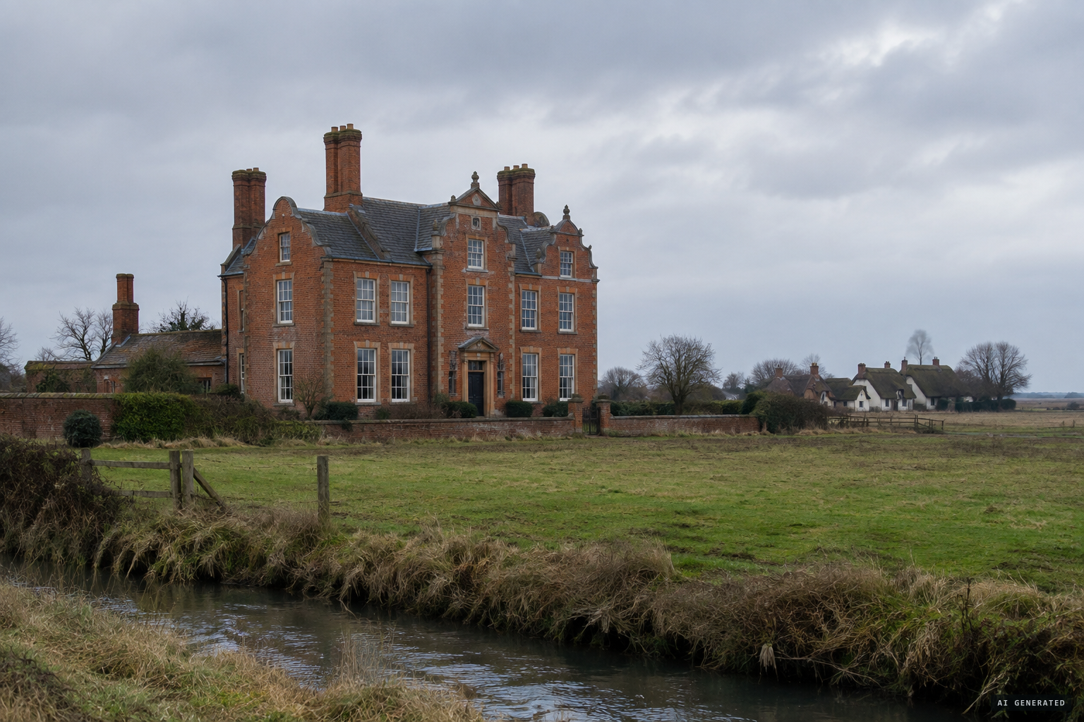 The new brick rectory at Epworth, built after the 1709 fire