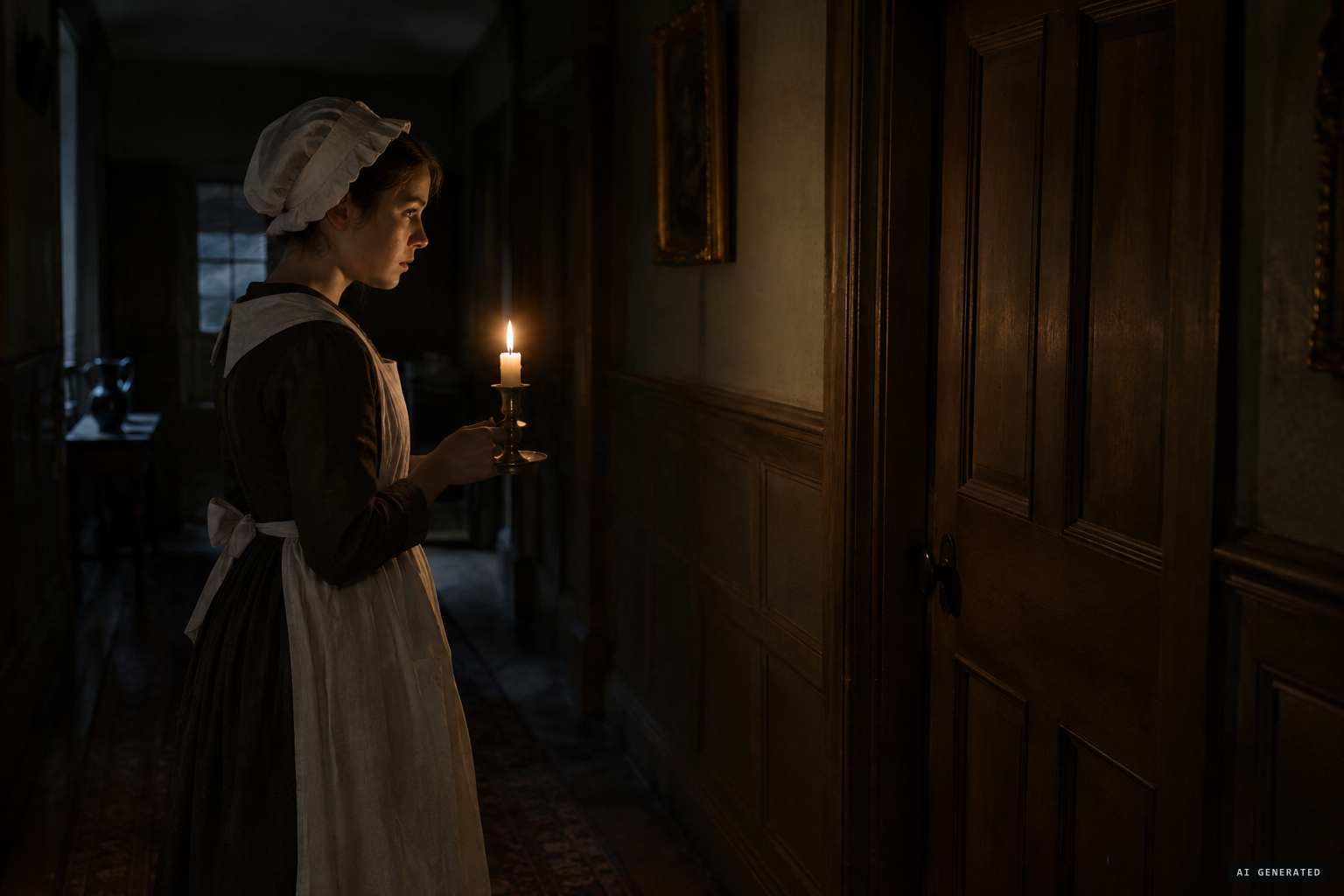 A maid hears dismal groans at the dining-room door, 1 December 1716