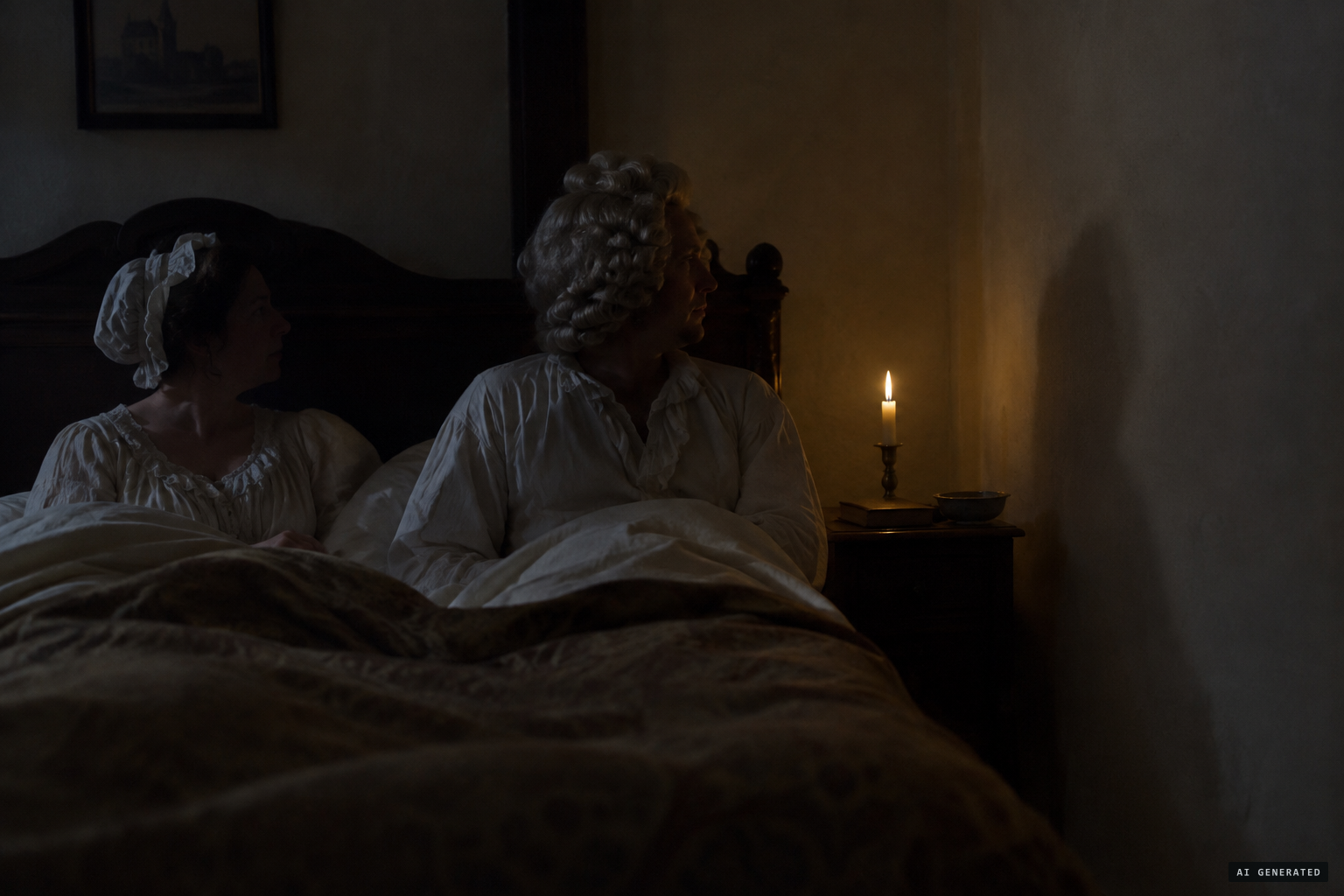 It knocks nine times by Samuel Wesley's bedside