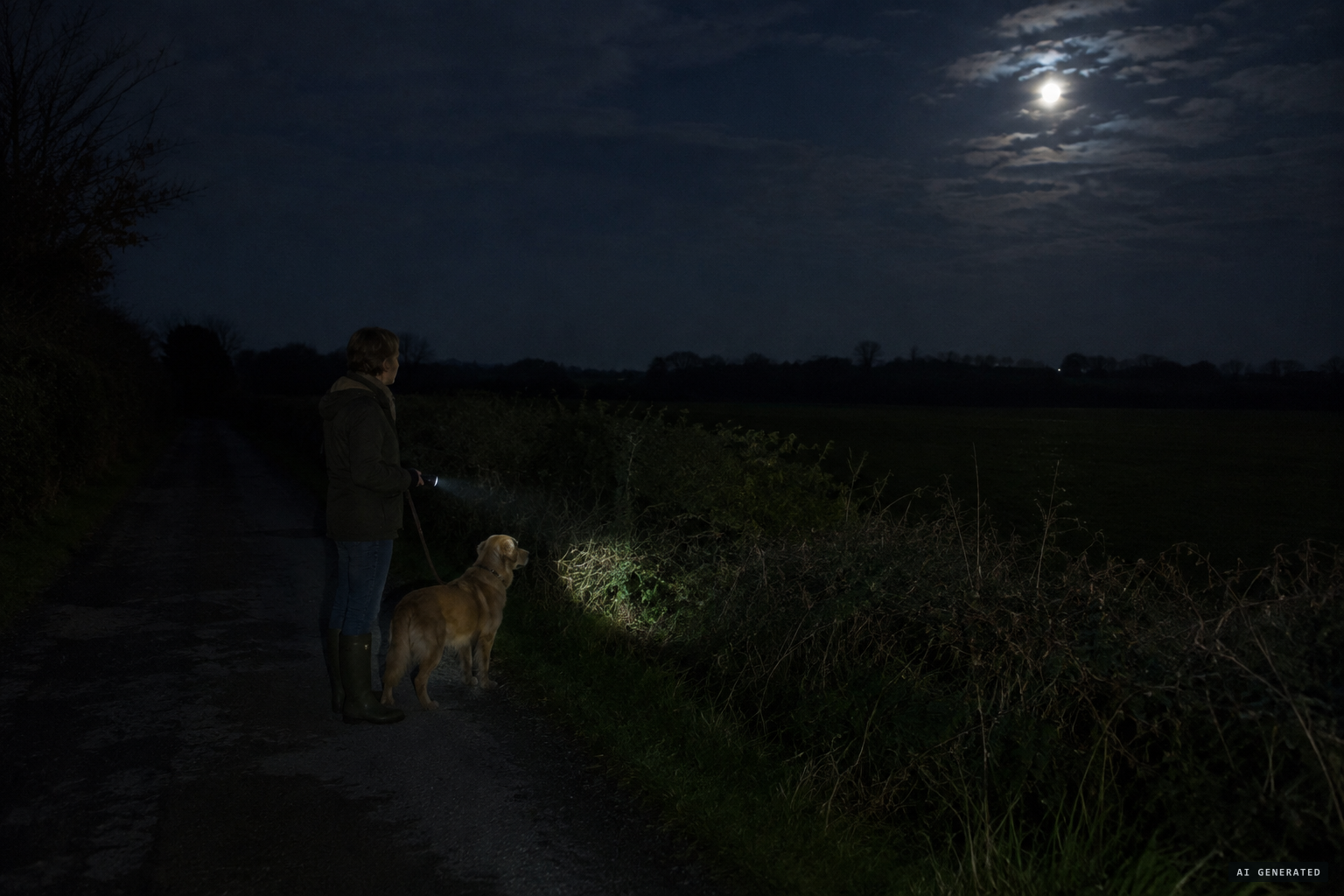 At 10pm a dog walker heard a loud roar that sounded like a lion