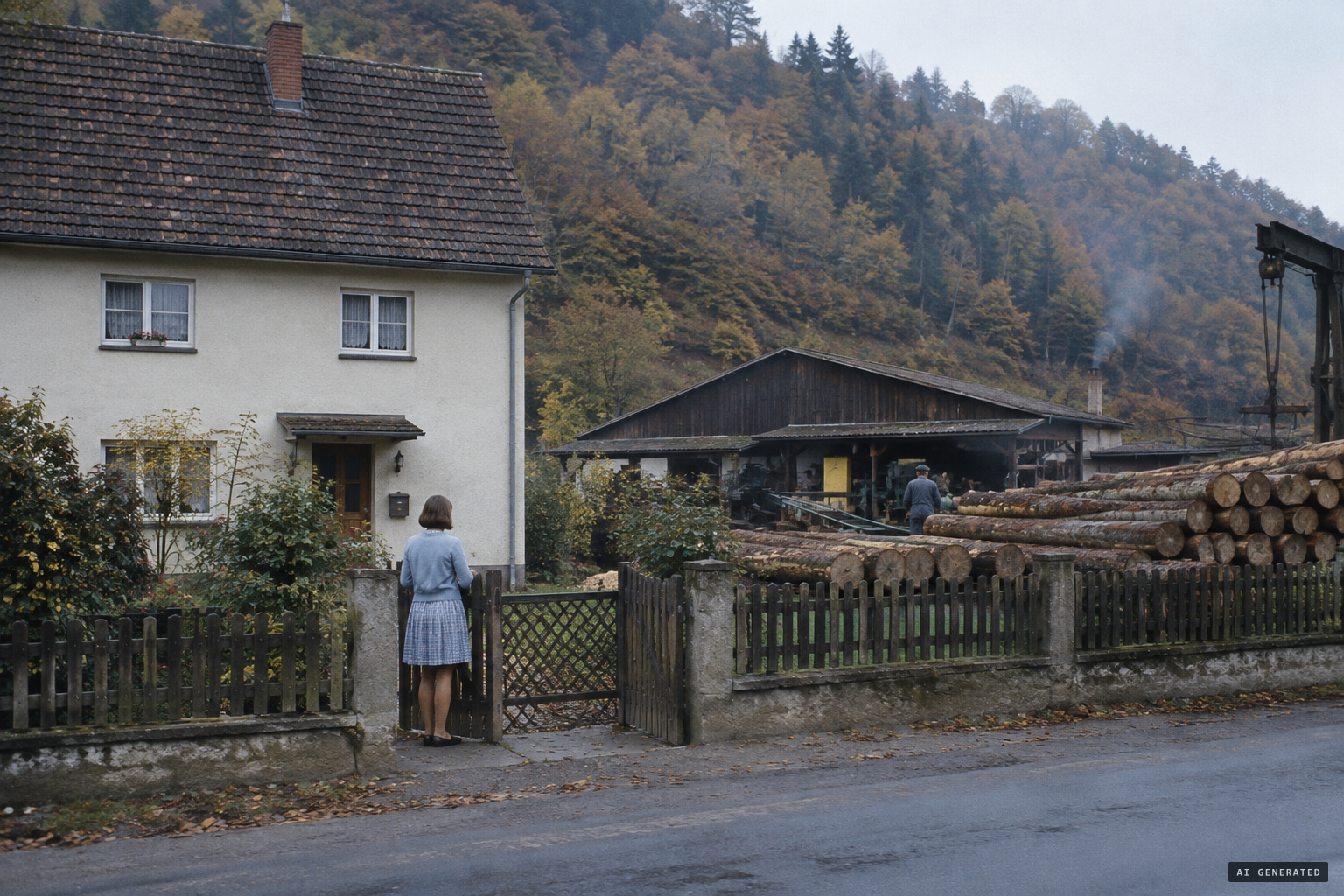 The Michel family home and sawmill in Klingenberg am Main