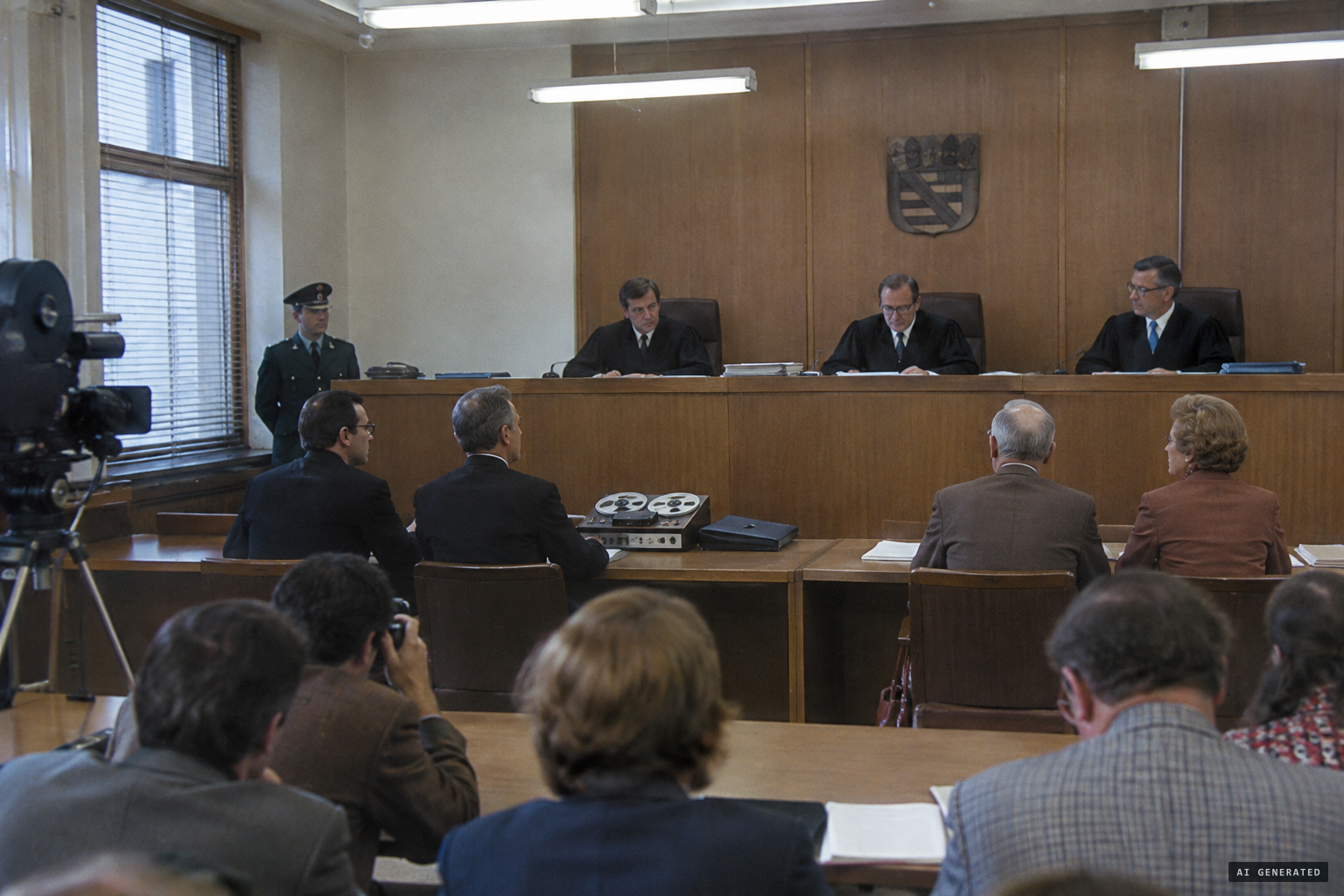 The trial at Aschaffenburg; the defence plays the tapes