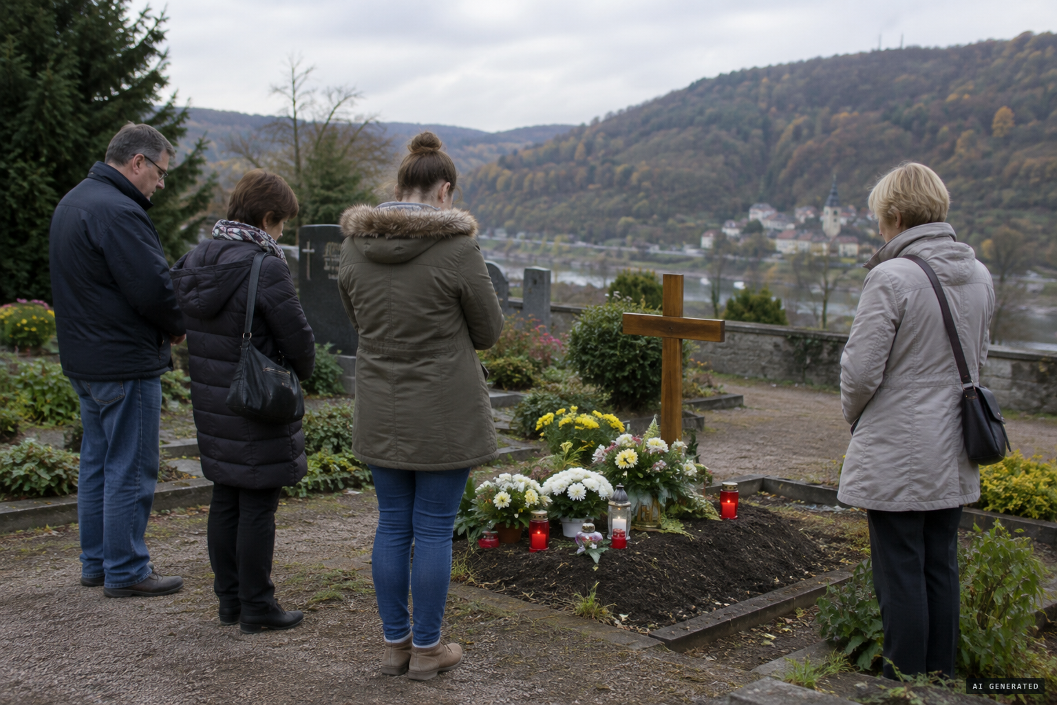 Her grave in Klingenberg, a site for small pilgrim groups