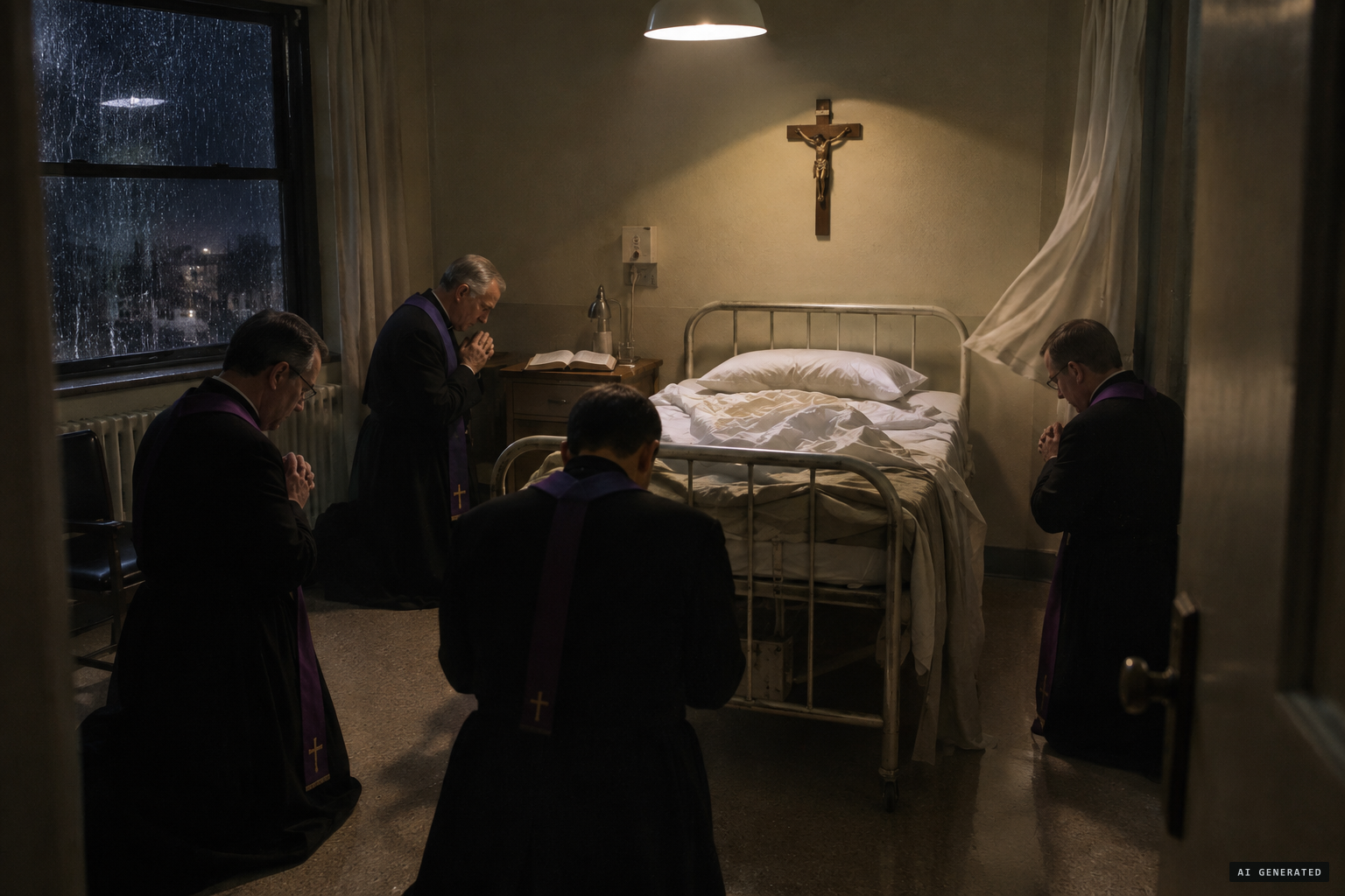 Easter Monday: a voice breaks into the prayers