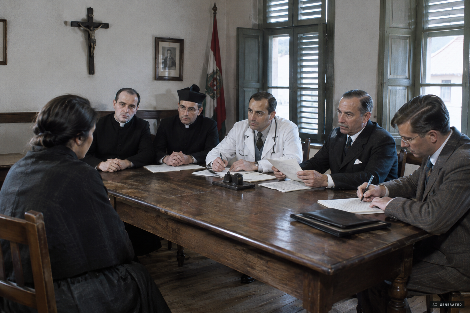 July 1931: the local commission interviews seers with a printed questionnaire
