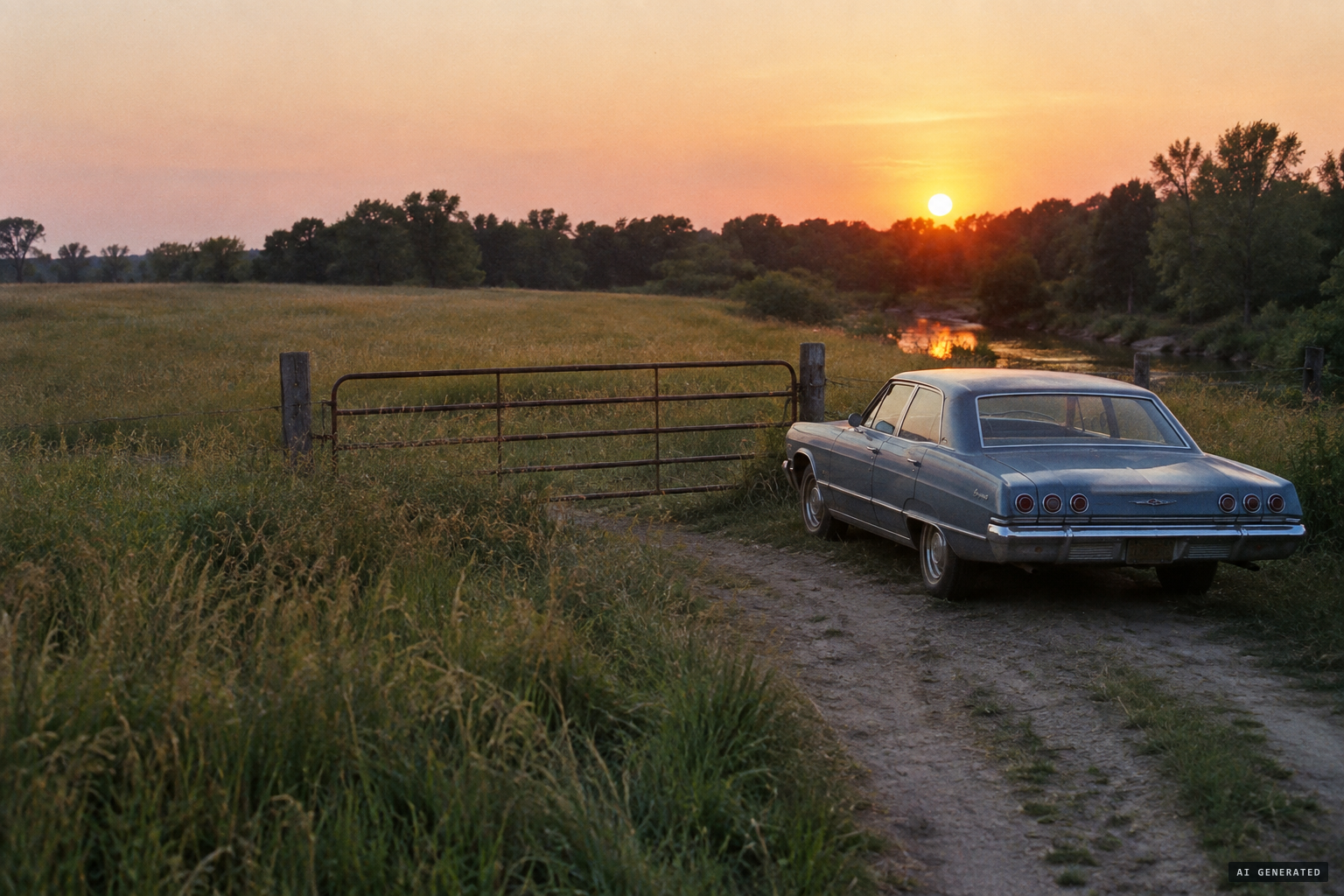 The ten-acre lovers' lane by Salt Creek, south of Farmer City
