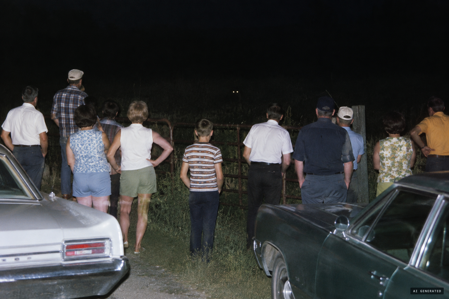 The next night more than ten people see glowing eyes near the same spot
