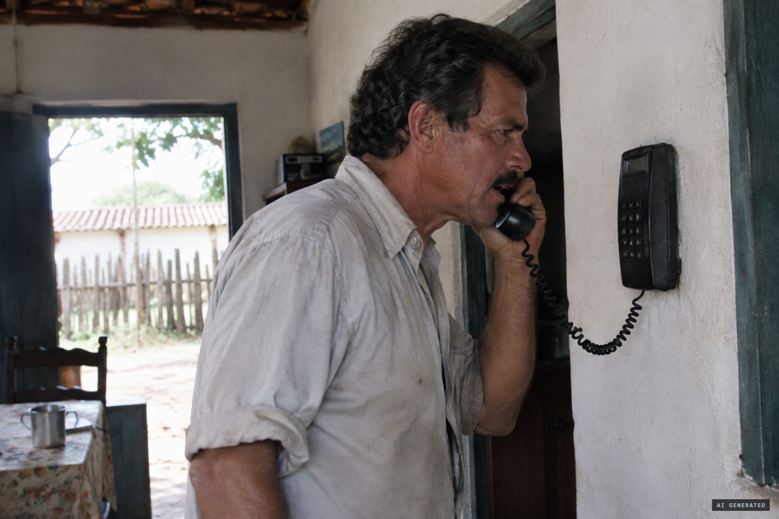 Farmer Beto Lima phones TV Bahia with a 'fantastic scoop'