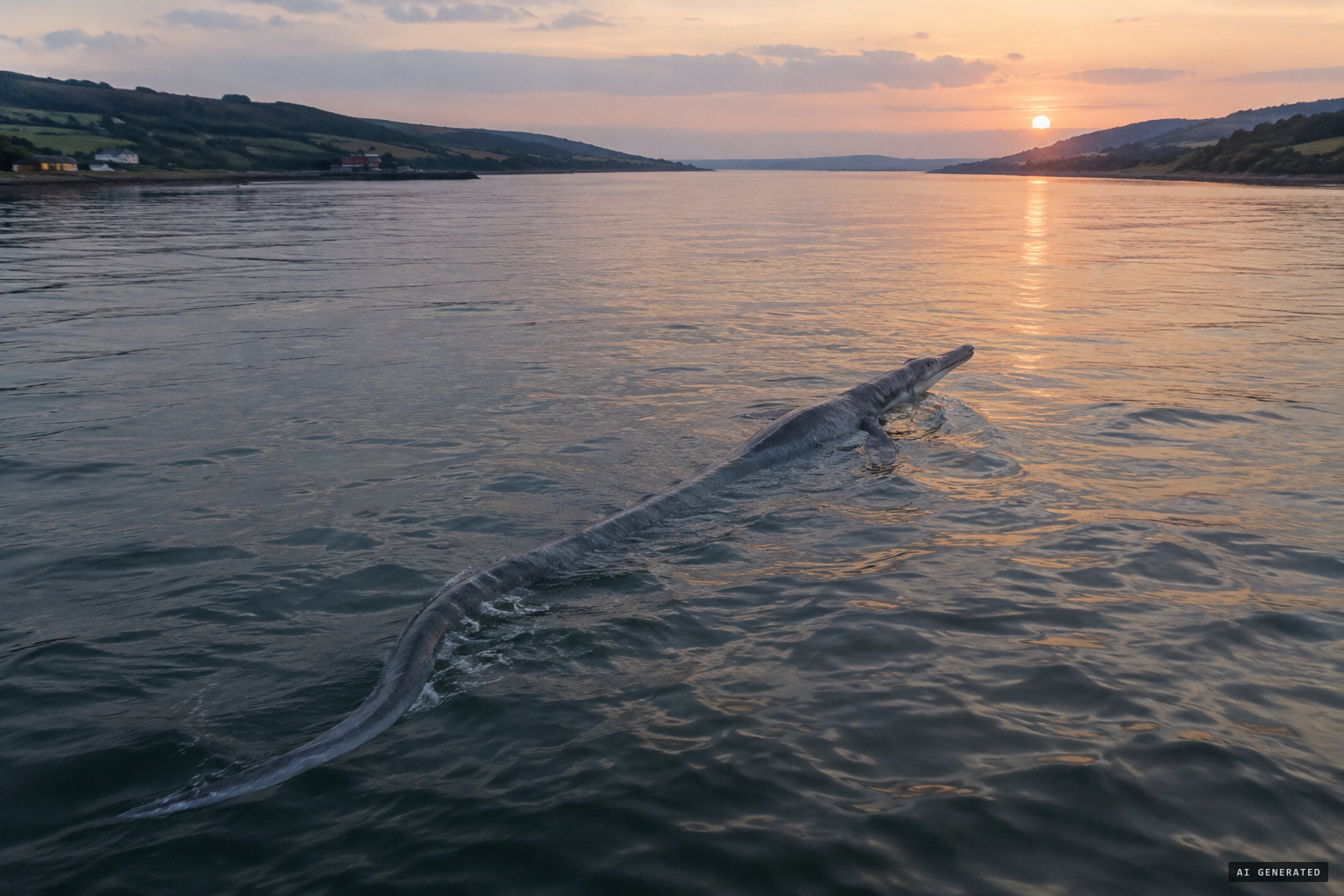 Shuker's idea: a sea creature, perhaps a surviving zeuglodont, up the Firth of Tay