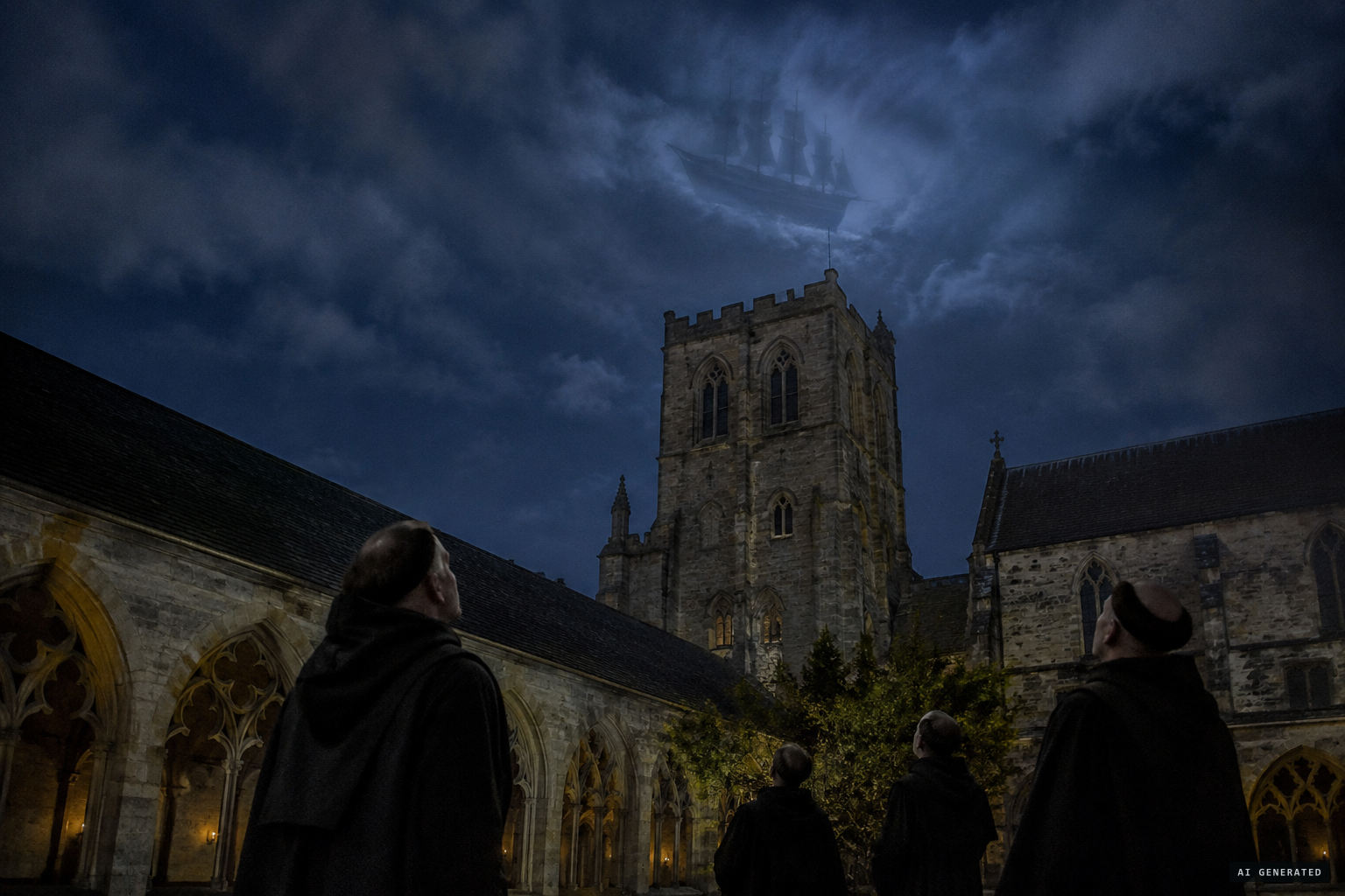 Fifteen years later, Matthew records a ship in the sky over St Albans