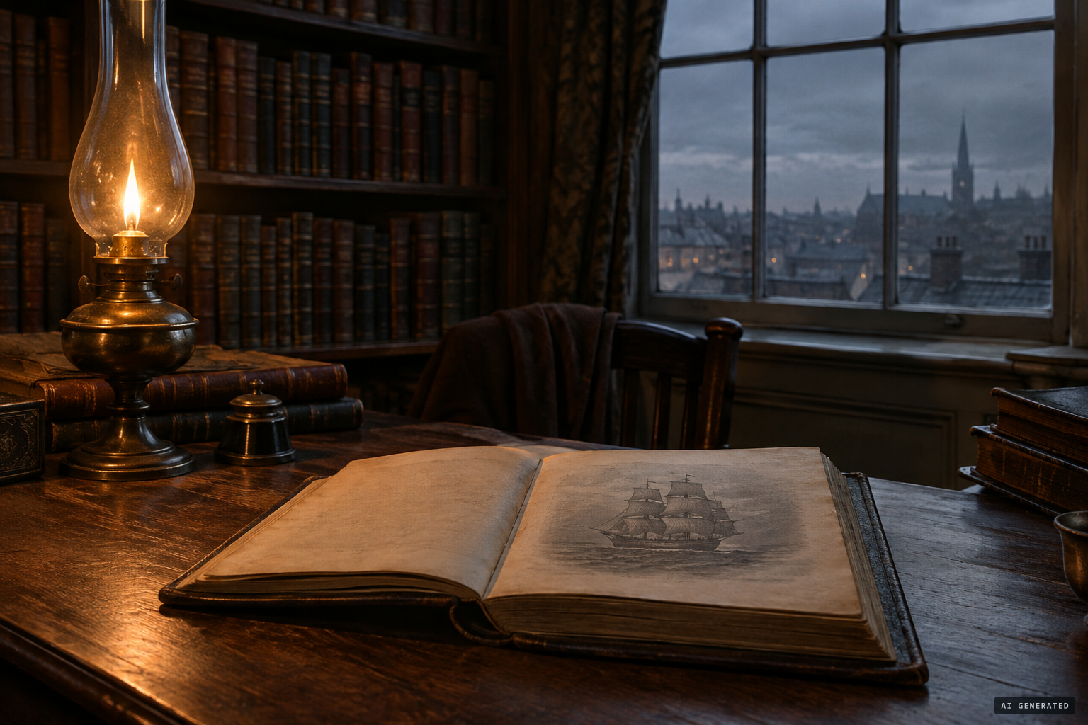 The entry still sits on page 551: We meet the Flying Dutchman