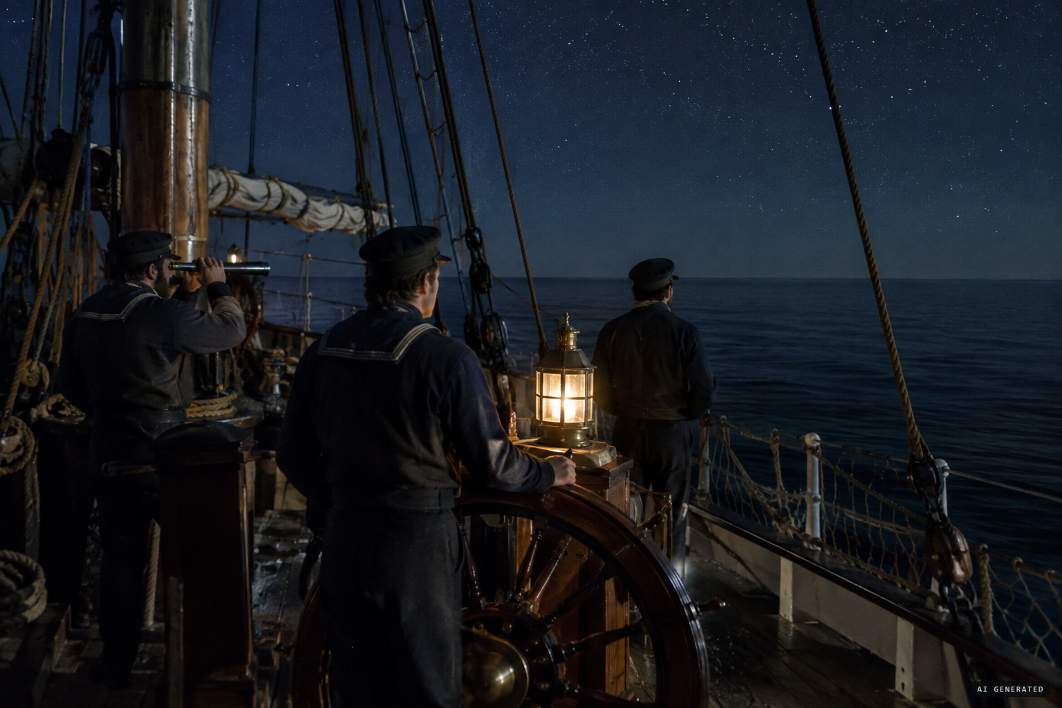 4 a.m., the end of the middle watch, at sea between Melbourne and Sydney