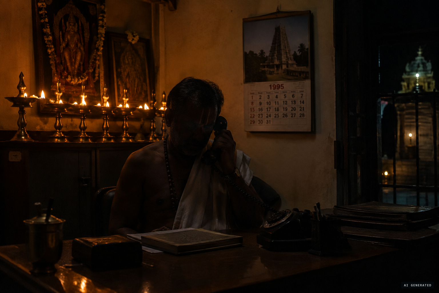 A minister alleges an organised barrage of late-night calls to temples.