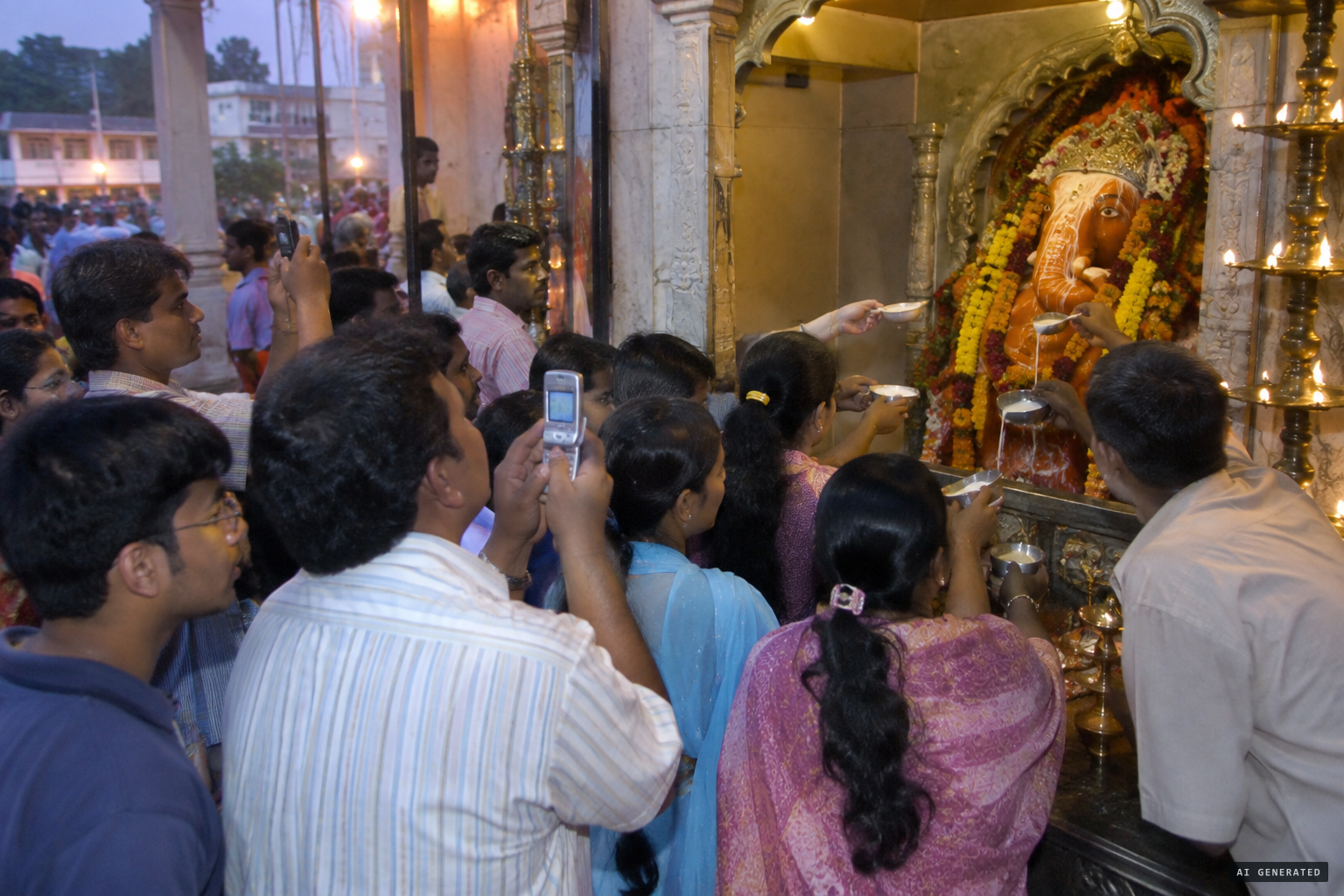 Bareilly, August 2006: the milk offerings return.