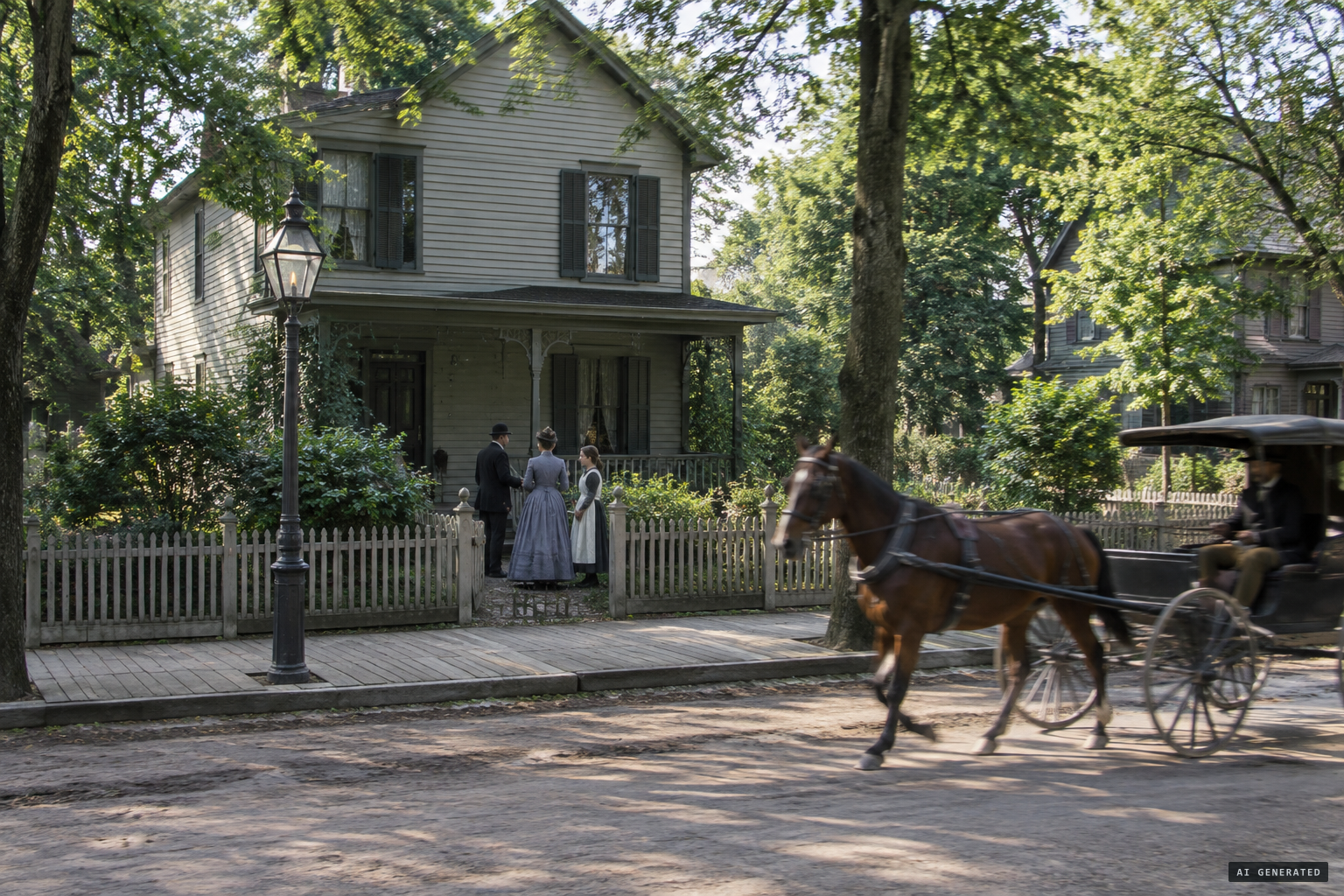 Dr W. C. Rowe's rented house on Belden Avenue, summer 1889