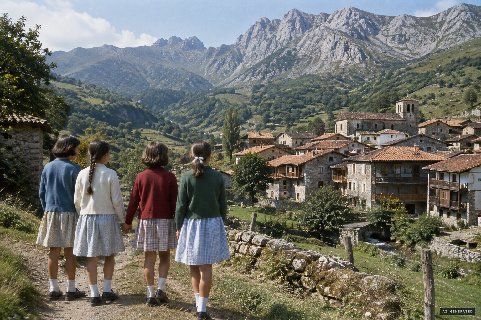 The mountain village of Garabandal and its four girls