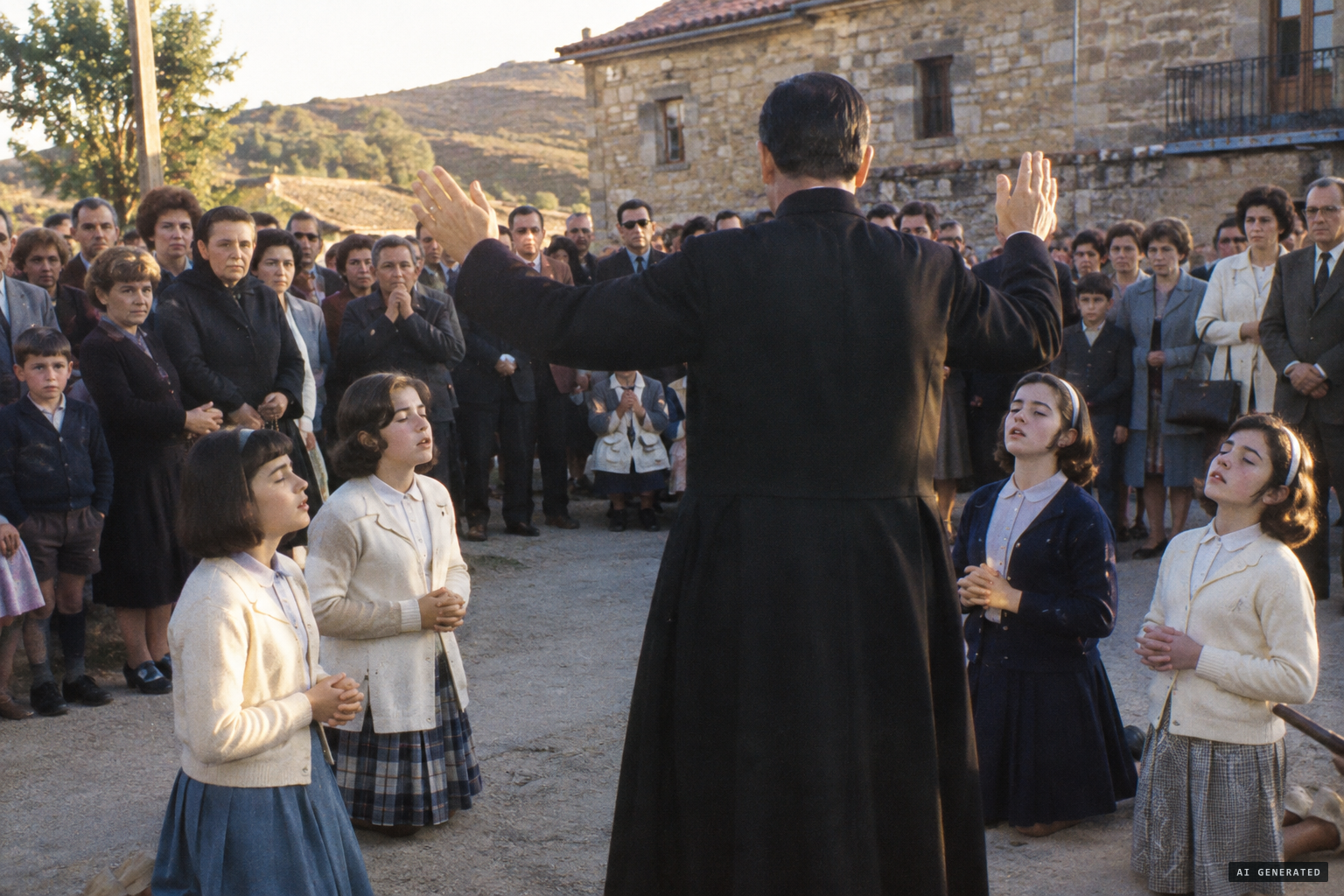 Father Luis María Andreu cries "Miracle!" at an ecstasy