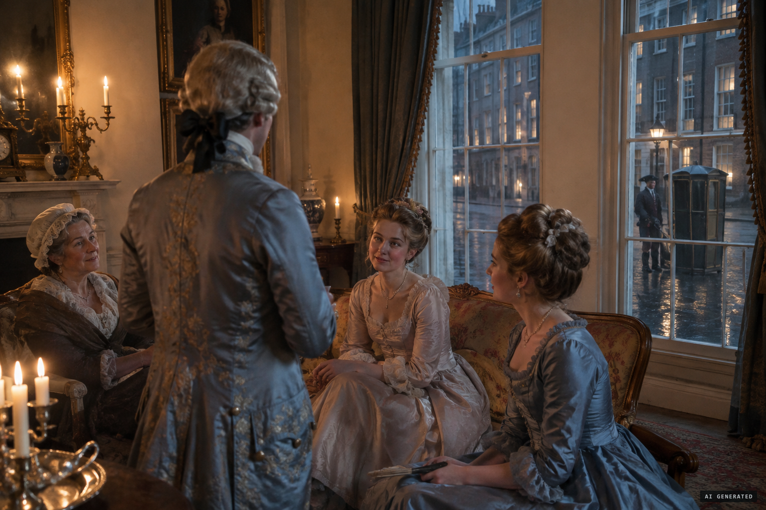 Lord Lyttelton's guests at Hill Street, Mayfair, November 1779