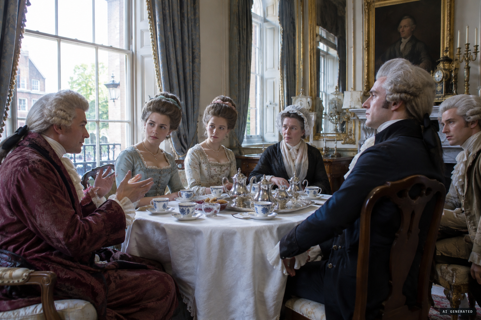 At breakfast, Lyttelton tells his guests of the dream