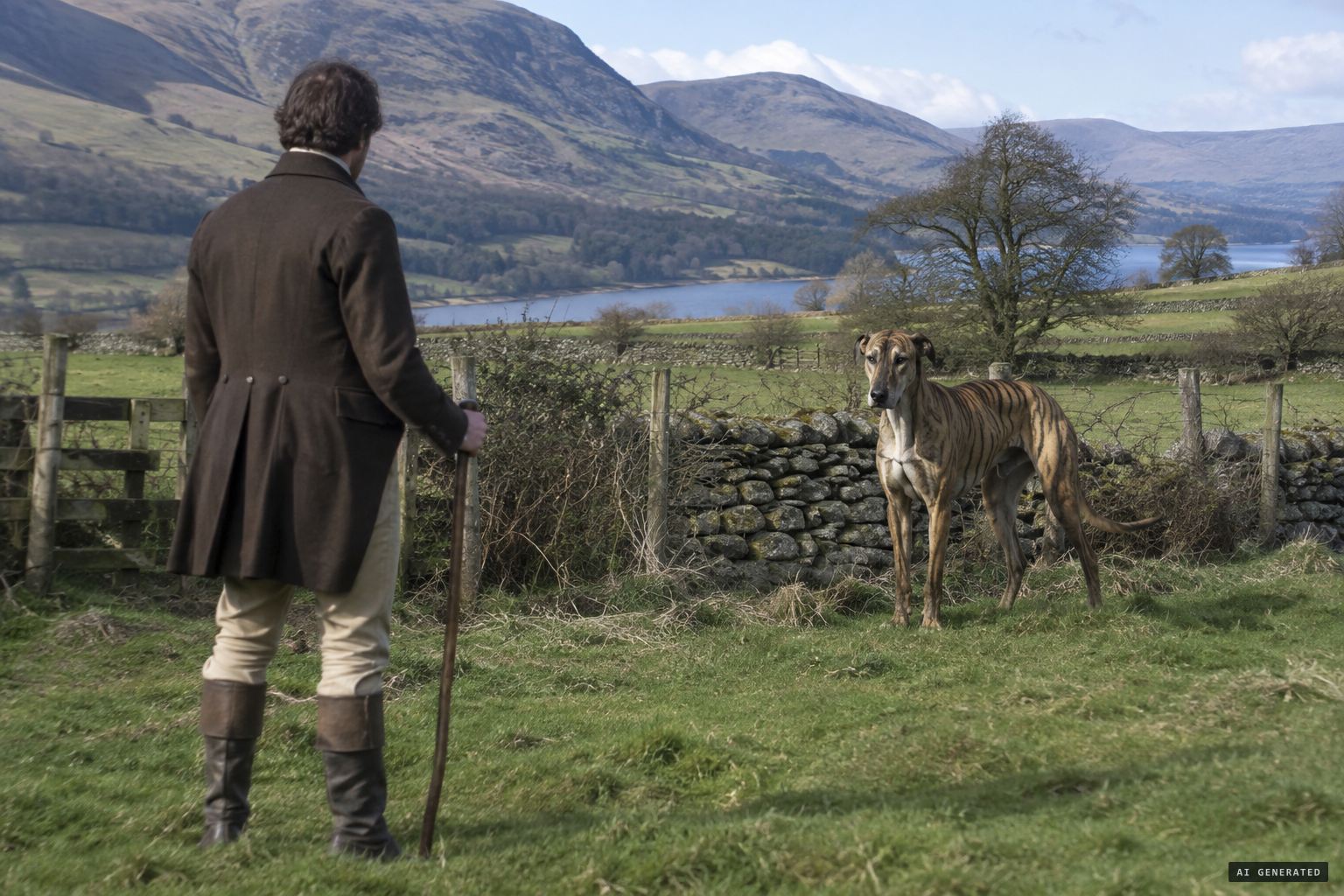 Mr. Mossop notices a strange striped dog near Thornholme