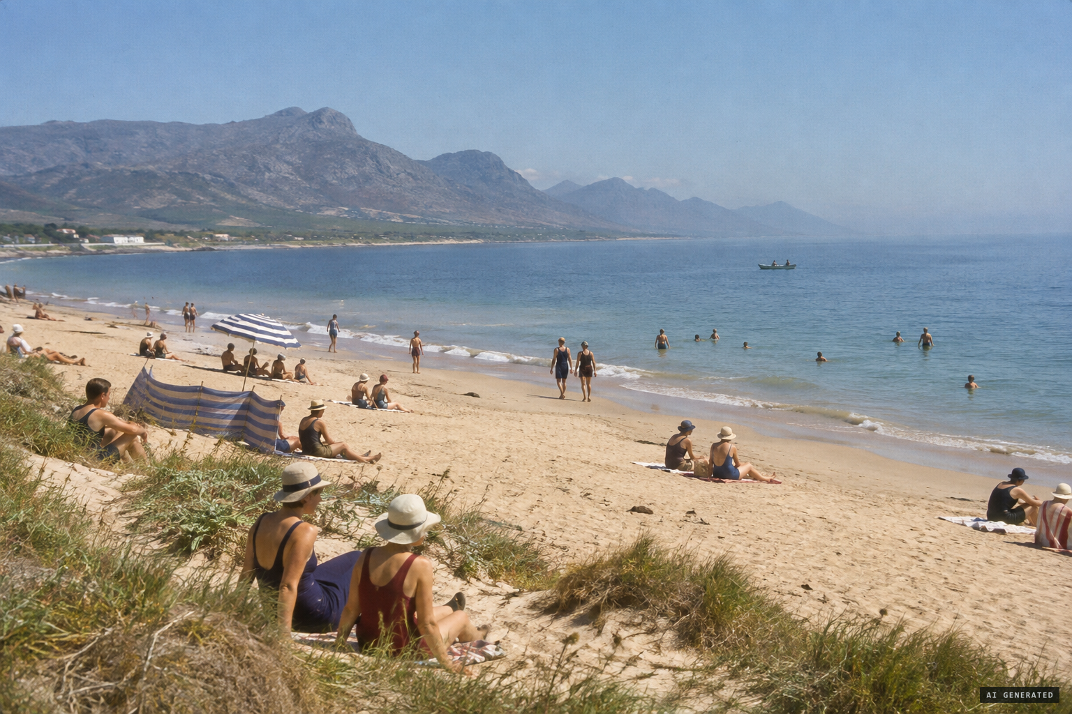 In March 1939 the witnesses stood on a beach
