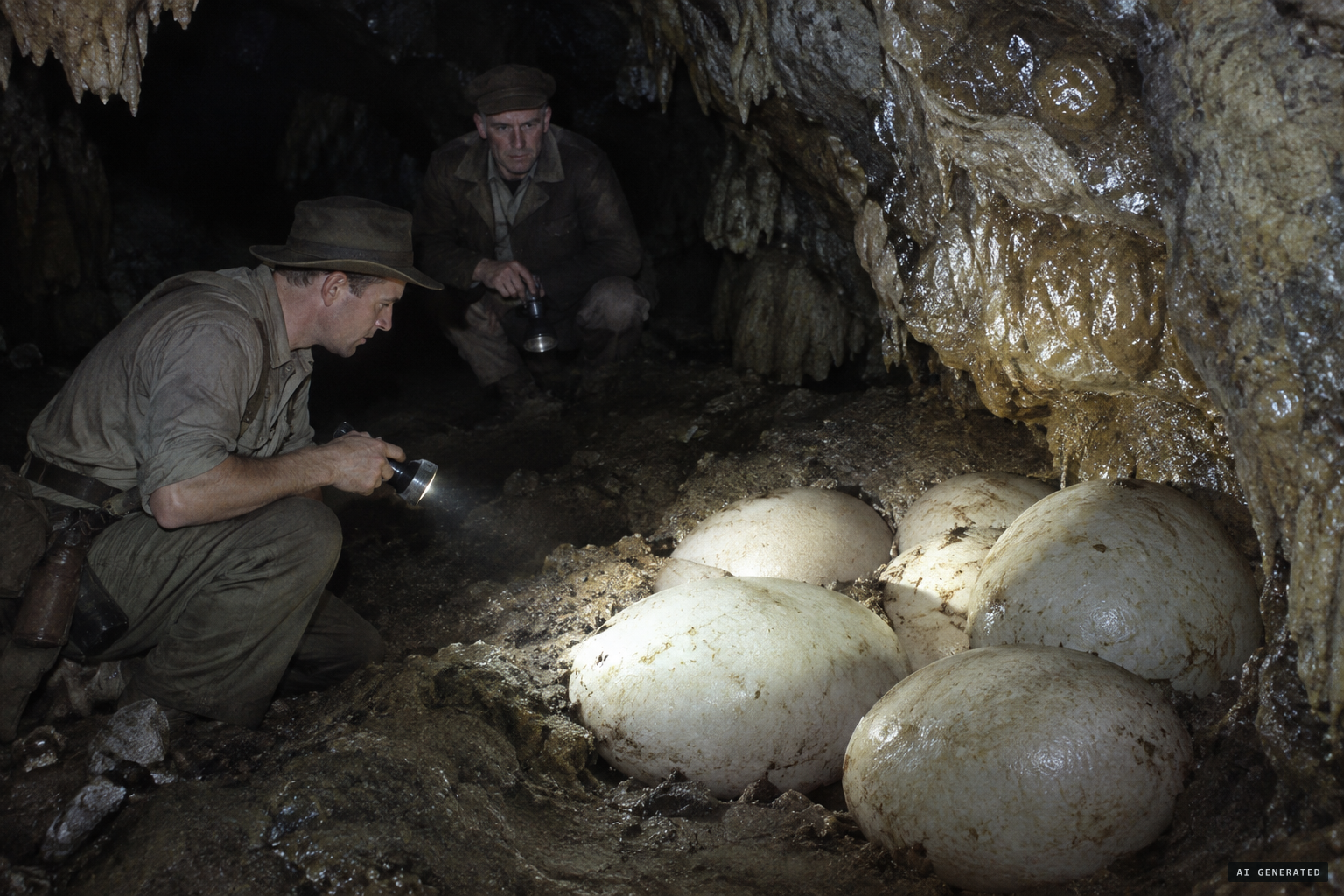 Soft-shelled gowrow eggs 'as large as beer kegs'