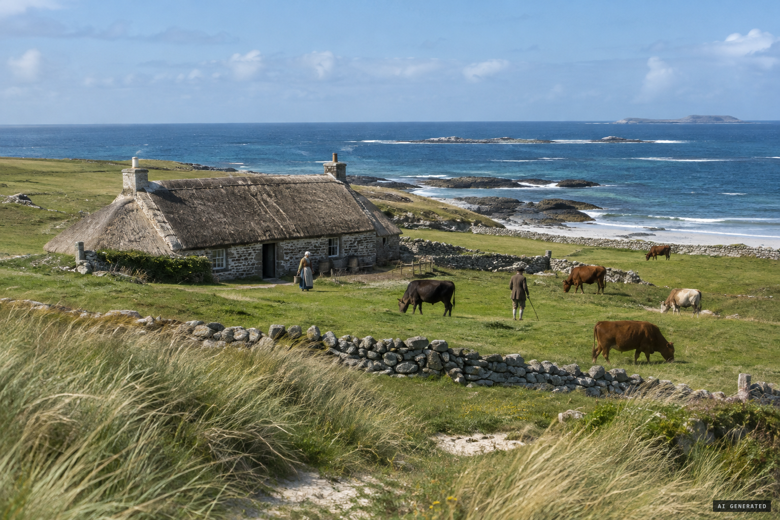 Grianal, the 'Sunny Spot', above Tràigh Ghrianal on Tiree