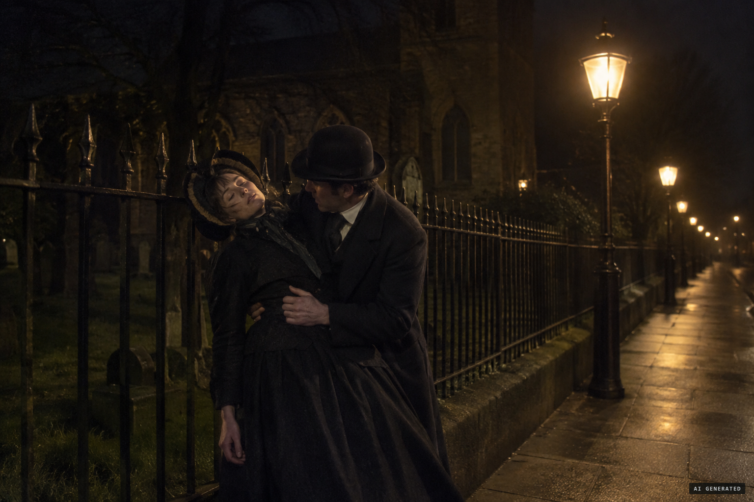 Passers-by startled late at night; women fainted with fright